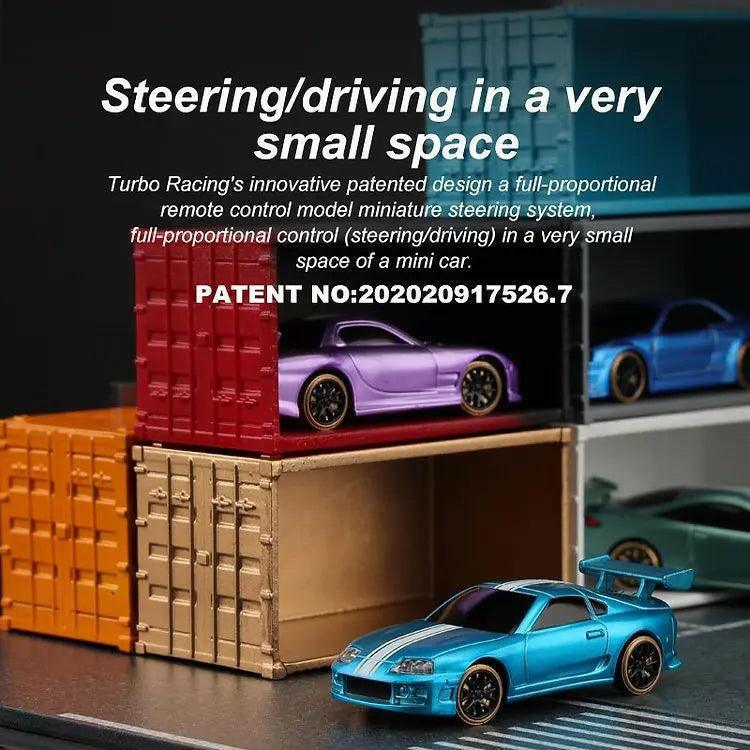 NanoDrift C61 PRO โ 1:76 Precision Micro Drift Car (Purple)