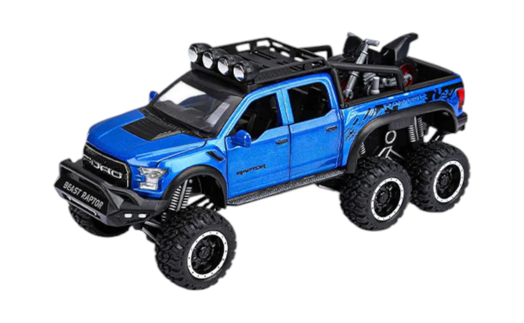 Ford F-150 Raptor 6x6 Diecast Scale Model Car - large
