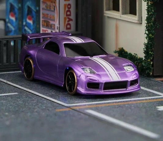 NanoDrift C61 PRO – 1:76 Precision Micro Drift Car (Purple)