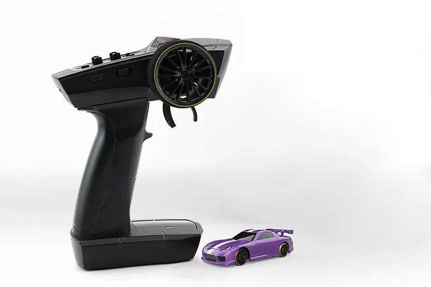 NanoDrift C61 PRO – 1:76 Precision Micro Drift Car (Purple)