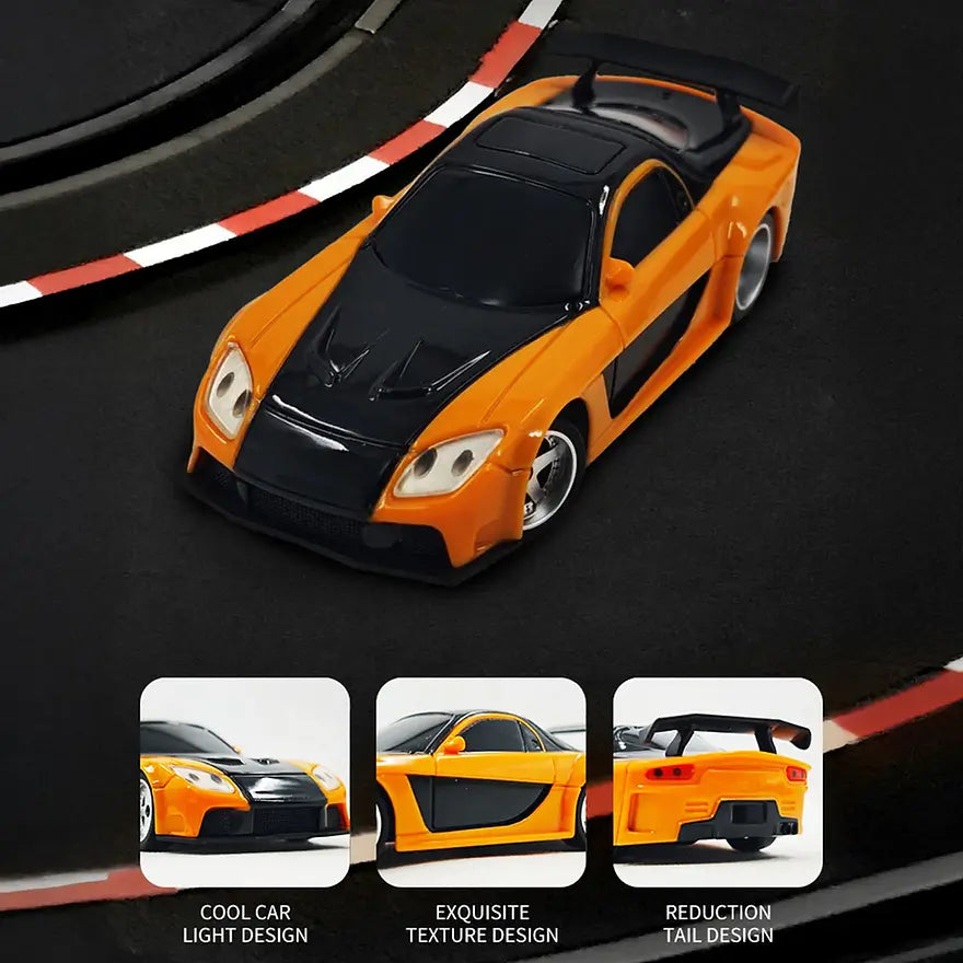 MicroDrift MCL43 – 1:43 Gyro Drift RC Car (Orange McLaren Edition)