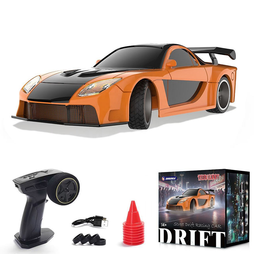 MicroDrift MCL43 – 1:43 Gyro Drift RC Car (Orange McLaren Edition)
