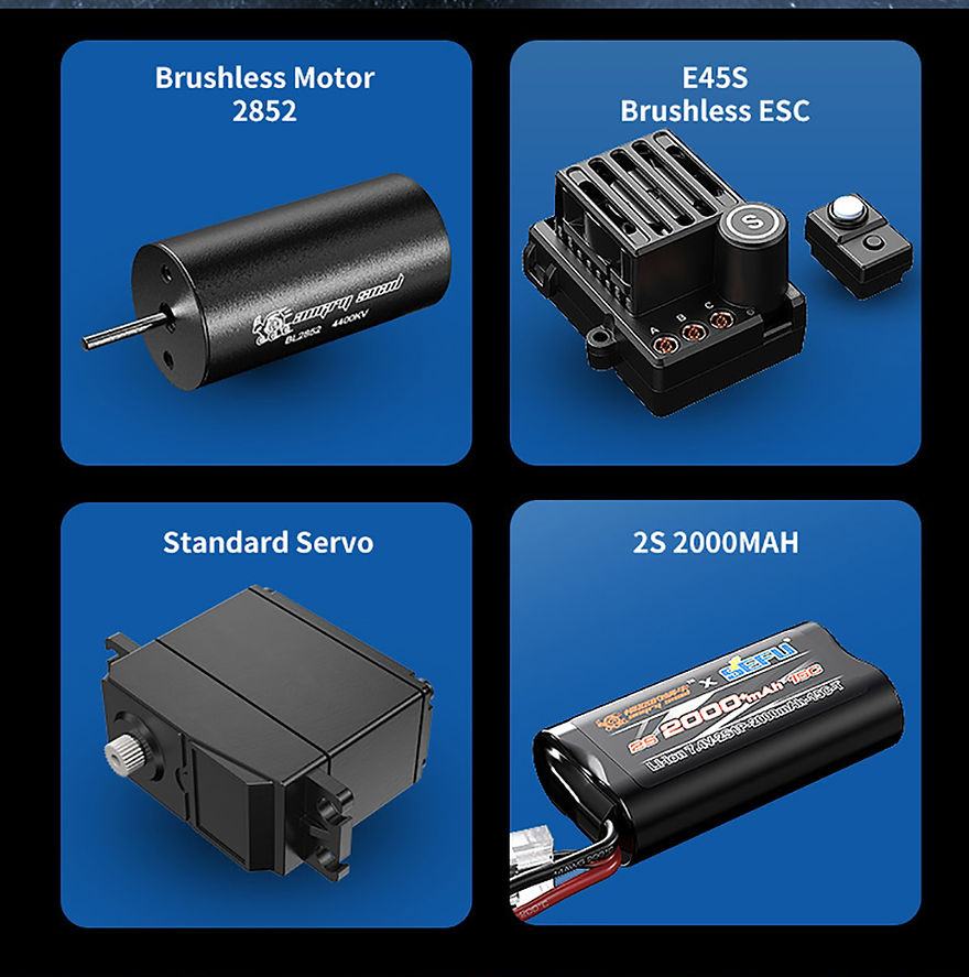 Titan TrailRunner X14 – 1/14 Brushless Off-Road Big-Tyre RC Monster Truck