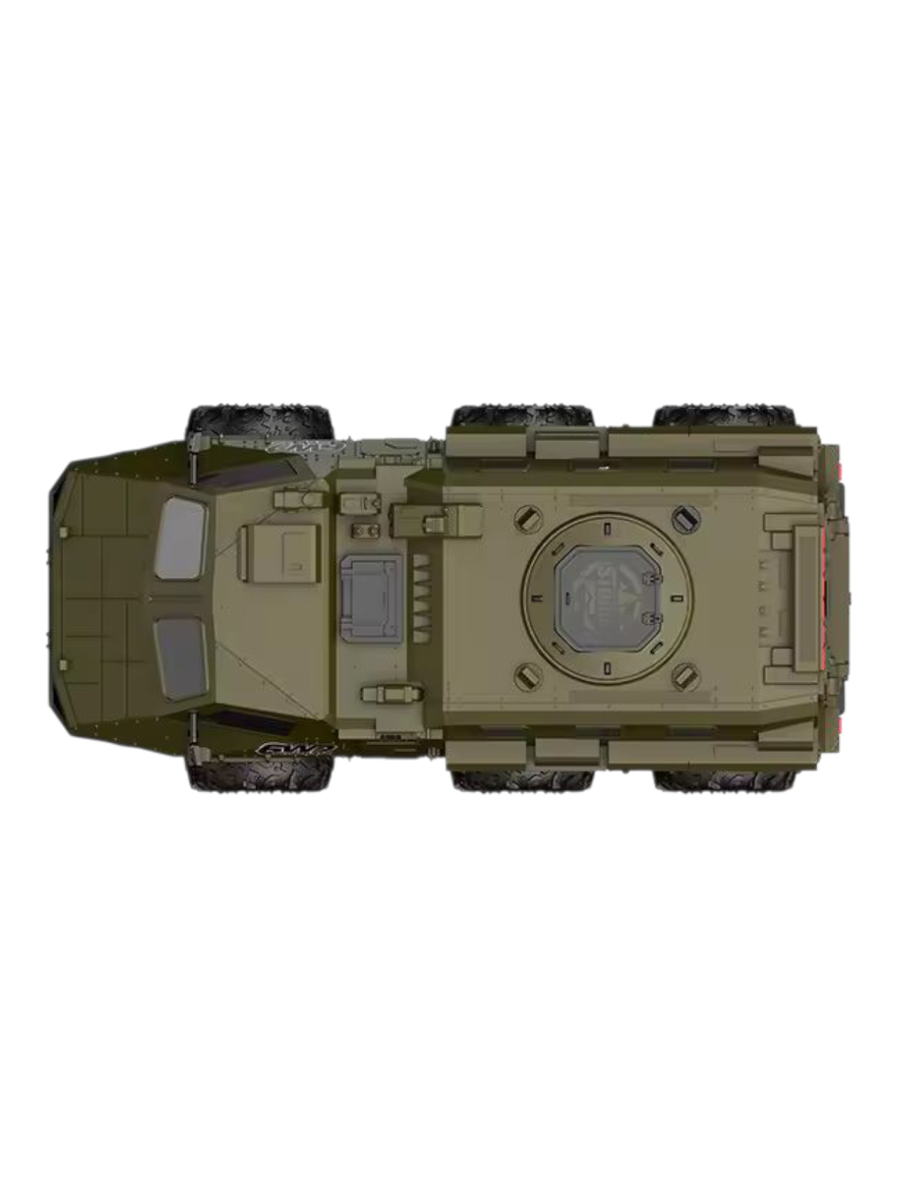 V-Guard Six-Wheel Drive Military Armored RC Vehicle – 1:16 Scale