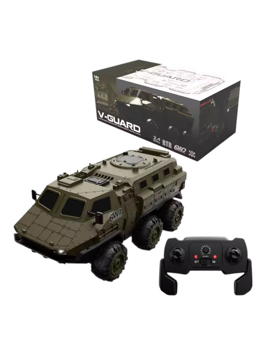 V-Guard Six-Wheel Drive Military Armored RC Vehicle – 1:16 Scale