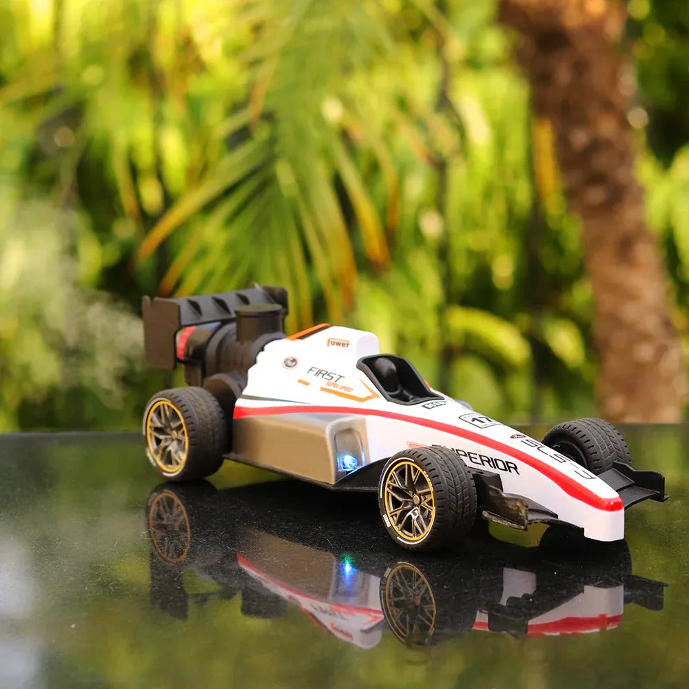 Speed Formula RC Car with Spray Effect & LED Lights